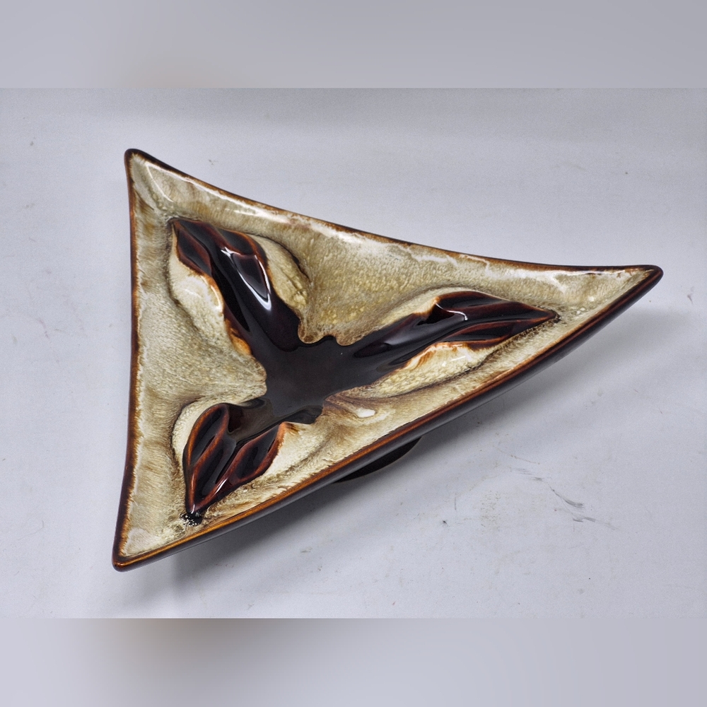 Vintage Ceramic Triangle Ashtray